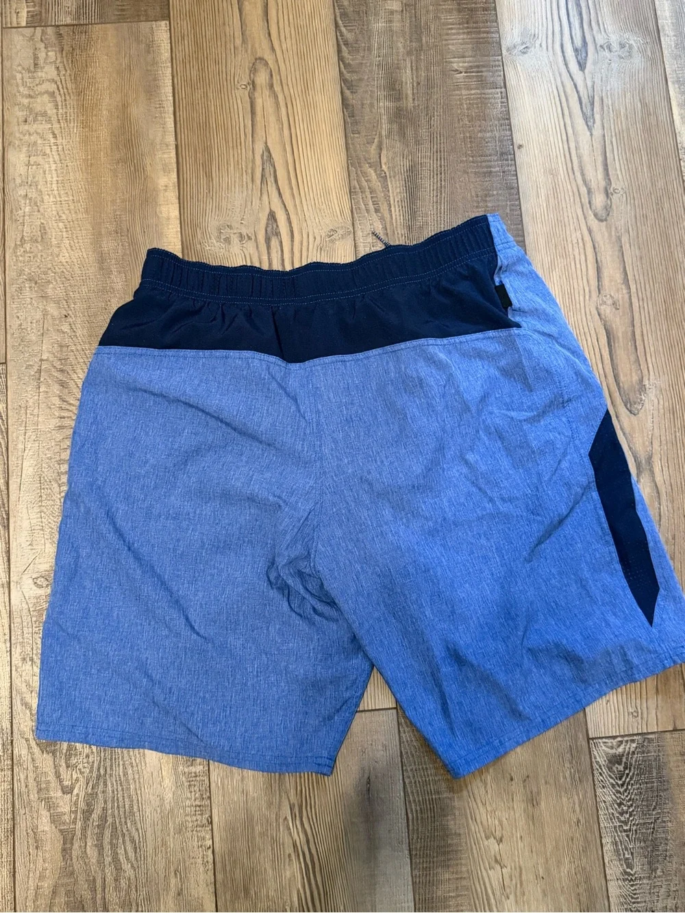 Mens Nike Dri Fit Blue Running Shorts Size Large L Training Lined Workout Gym